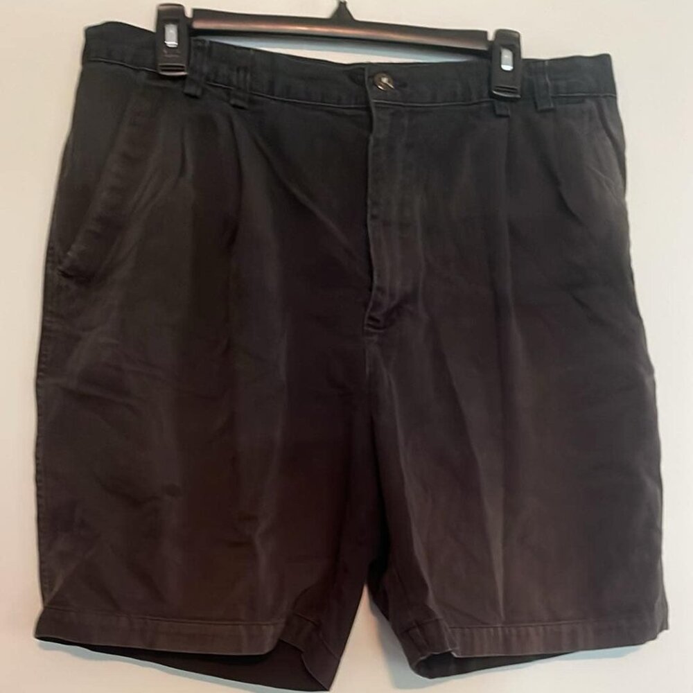 Greg Norman‎ Golf Shorts Men's Size 36 Black CaddyShack Distressed Wear Present